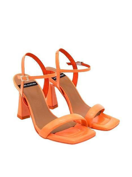 Angel Alarcon Damen Sandalen in Orange Farbe