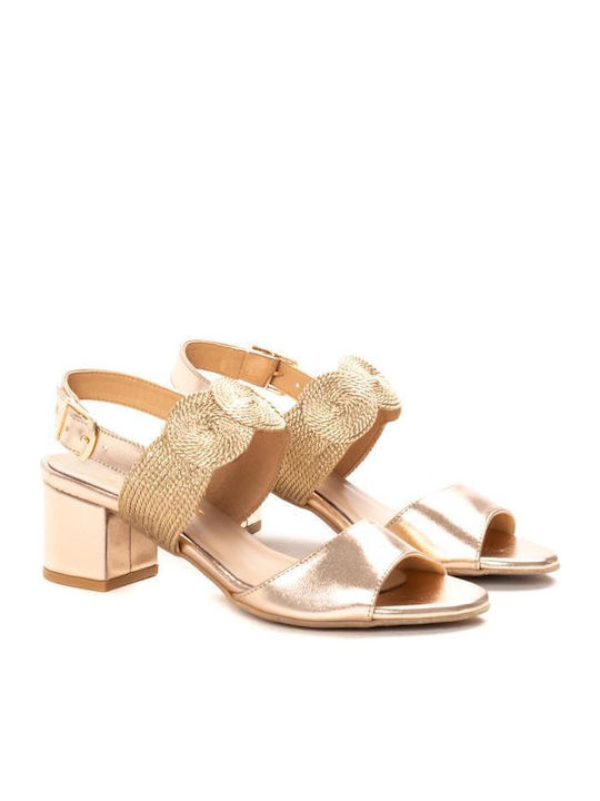 Zakro Collection Damen Sandalen in Gold Farbe