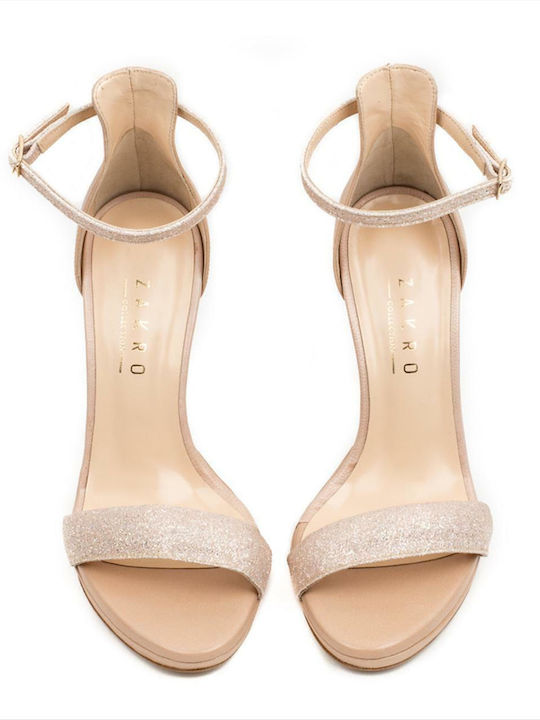 Leder Sandalen Beige