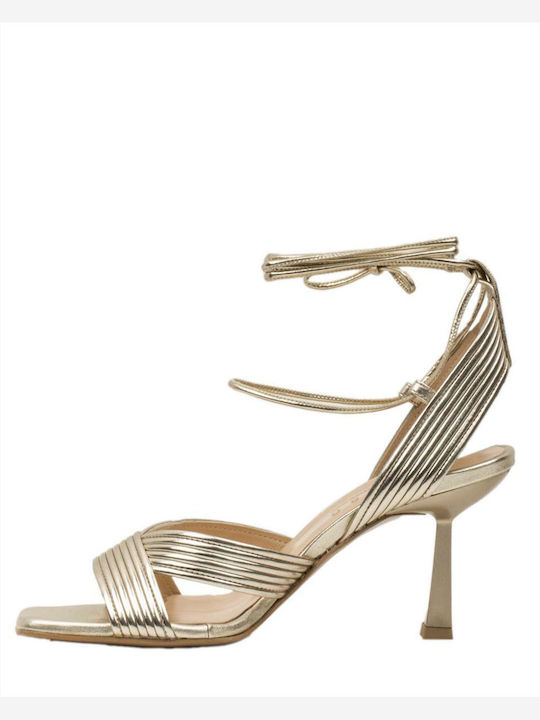 Zakro Collection Leather Women's Sandals Gold