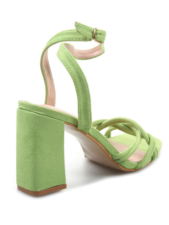 Suede Sandals Green