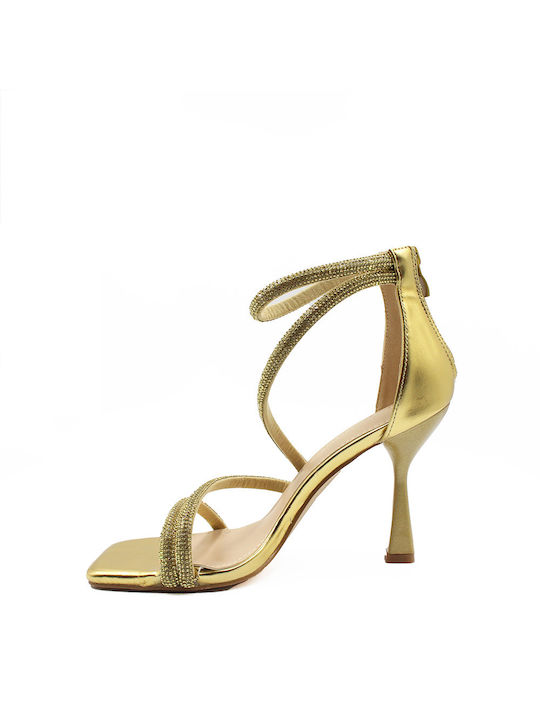 Mia Damen Sandalen in Gold Farbe