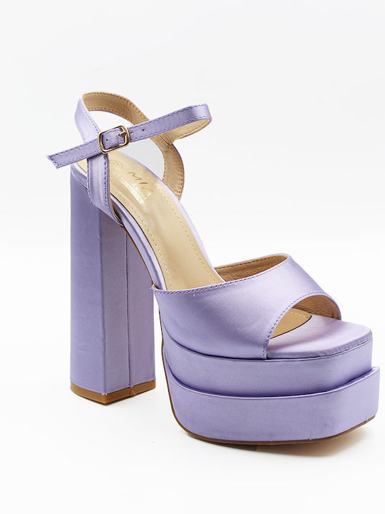 Sandalen Lila