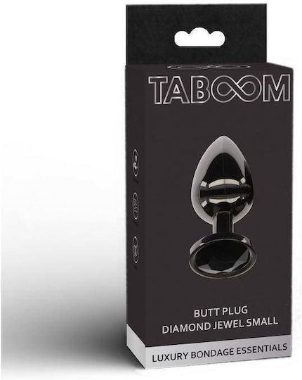 Taboom Dop Anal Mici Neagră 7cm