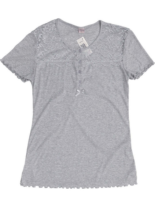 Ustyle Sommer Damen Pyjama-Set Gray