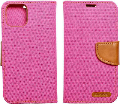 Forcell Camvas Book Stoff Rosa (Redmi Note 12 5G)