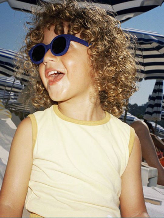 Izipizi Square Kids Sunglasses with Polarized Lens Sweet Blue for 3-5 Years