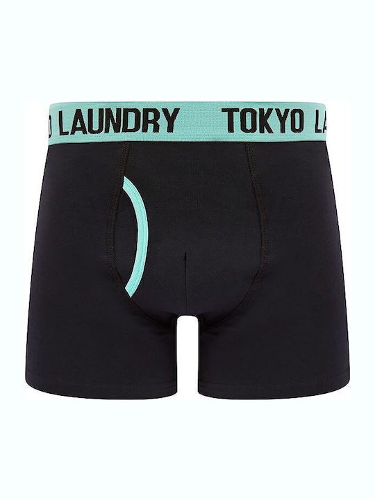 Tokyo Laundry Ανδρικά Μποξεράκια Μπλε 2Pack