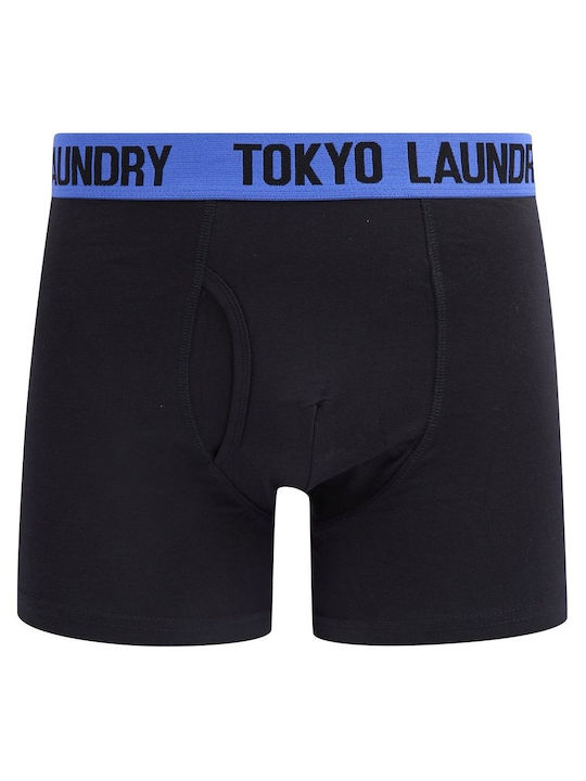 Tokyo Laundry Herren Boxershorts Schwarz 2Packung