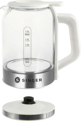 Singer Kettle 1.5lt 2200W White