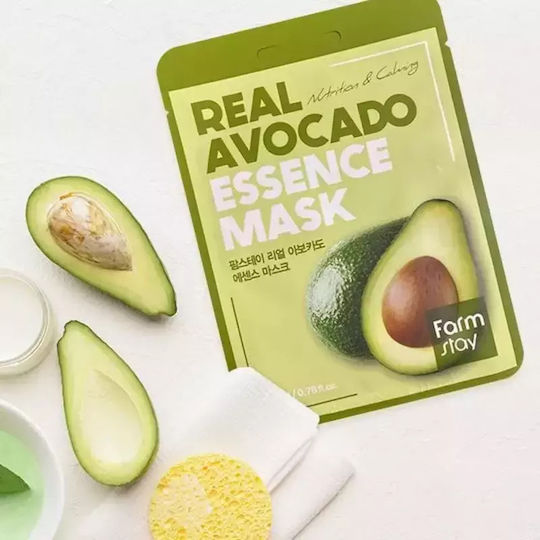 Farm Stay Real Avocado Μάσκα Ομορφιάς Προσώπου για Αναζωογόνηση 23ml
