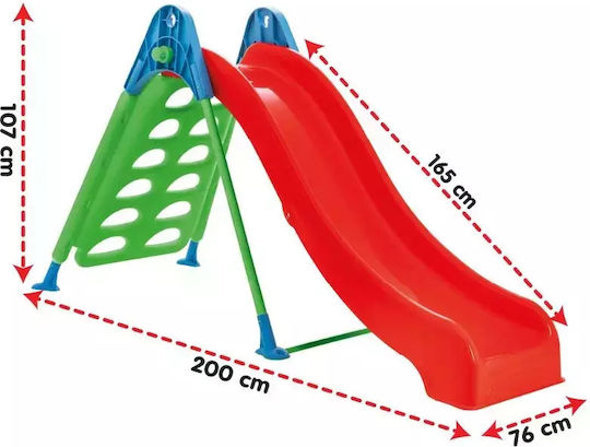 Pilsan Rutsche mit Kletterfläche 200x76x107cm. für 3+ Jahre alt Jahre Rot