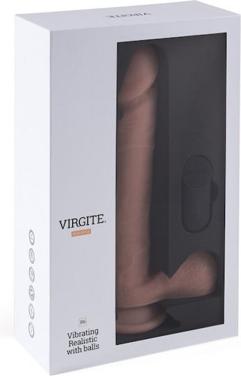 Virgite R6 Klassisch Vibrator mit Fernbedienung 26.5cm Fleisch