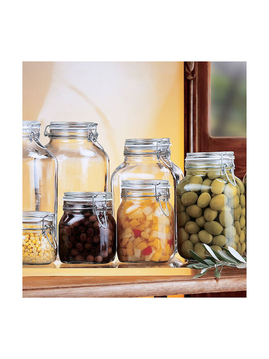 Homestyle Fido Vase General Use with Airtight Lid Glass Transparent 4000ml