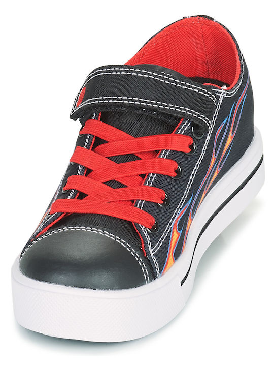 Kids Sneakers with Scratch & Wheels Black