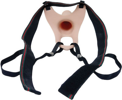 Kinksters Harness with Dildo Flesh