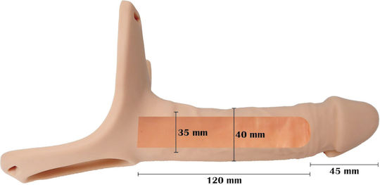 Kinksters Harnașament cu Dildo în Culoarea Pielii