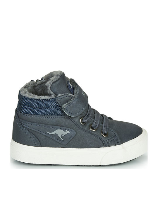 Παιδικά Sneakers High με Σκρατς Μπλε