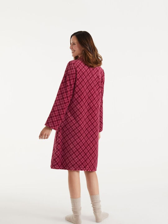 Promise Winter Women's Robe Burgundy