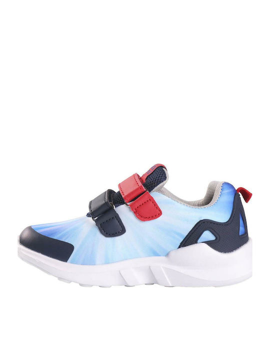 Power Players Kids Sneakers with Hoop & Loop Closure Light Blue