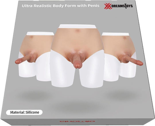 XX-Dreamstoys Ultra Realistic Body Form cu Dildo în Culoare Flesh
