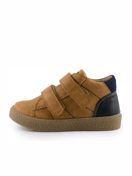 Παιδικά Sneakers High Ανατομικά με Σκρατς Ταμπά