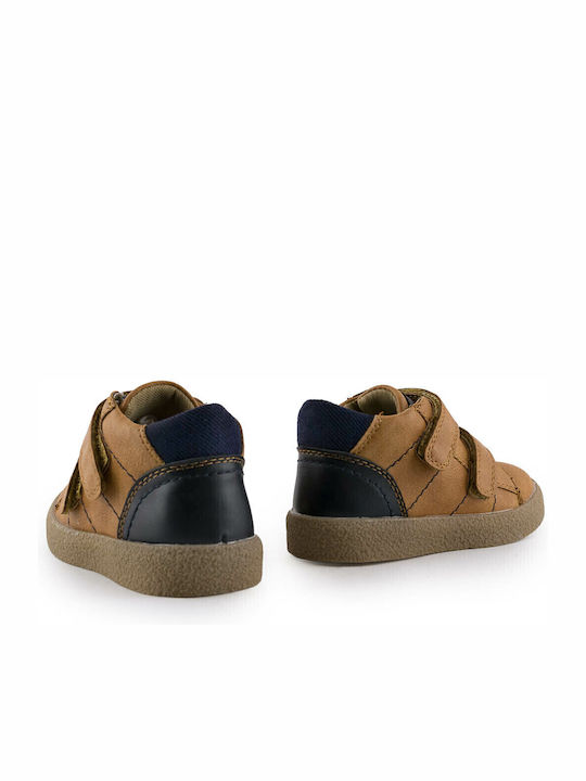 Παιδικά Sneakers High Ανατομικά με Σκρατς Ταμπά