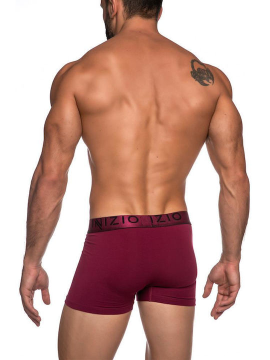 Inizio Men's Boxer Burgundy