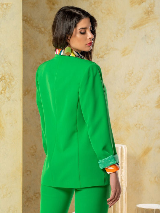 Derpouli Women's Blazer Green