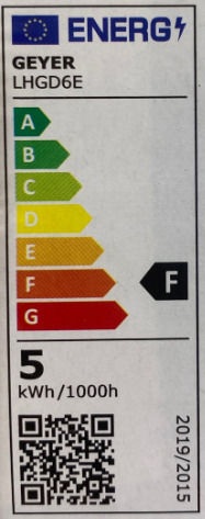 Geyer Λάμπα LED 5W για Ντουί GU10 και Σχήμα PAR16 Ψυχρό Λευκό 470lm