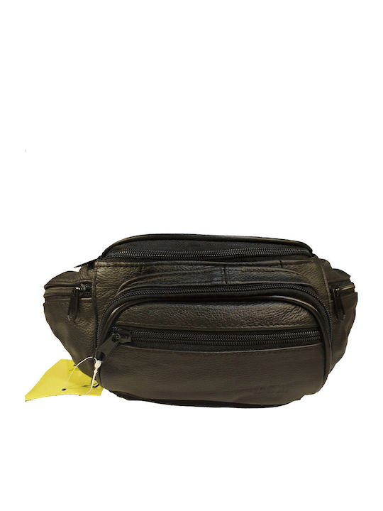 Magazin online pentru bărbați Piele Bum Bag pentru Talie Negru