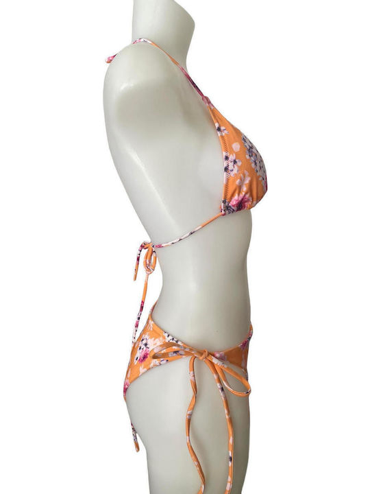 Bikini Dreieck C Becher Blumen Lilium