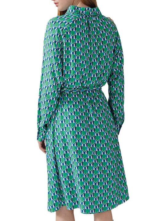 C'est Beau La Vie Summer Mini Shirt Dress Dress Green