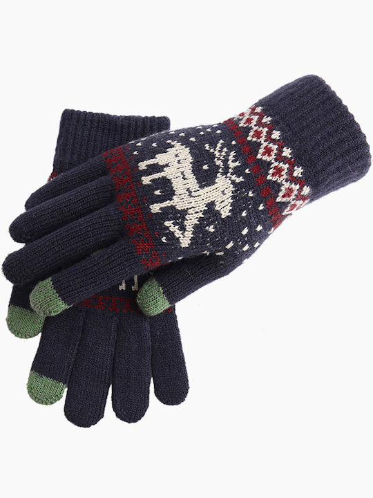 Techsuit Women's Woolen Touch Gloves Navy Blue