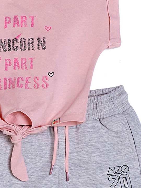 Ako Kinder Set mit Shorts Sommer 2Stück Pink