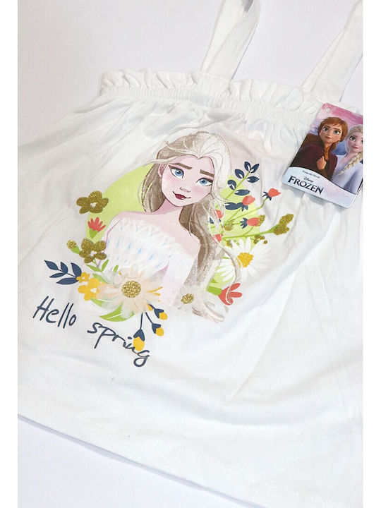 Kinder-Set mit Shorts Sommer 2Stück Weiß Frozen