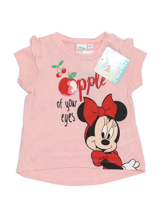 Disney Kids Set with Shorts Summer 2pcs Pink