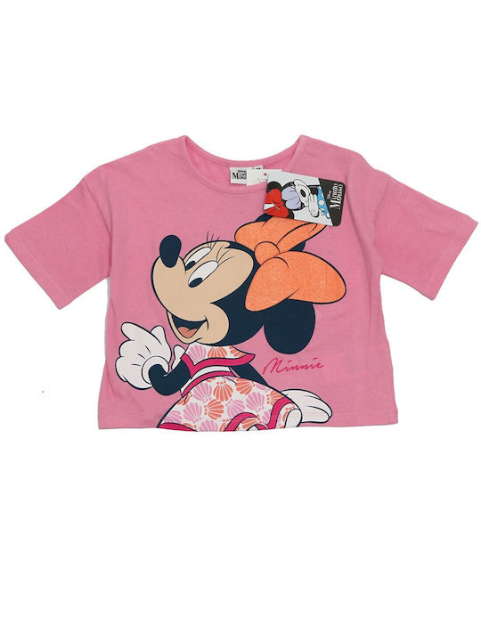 Disney Kids Set with Shorts Summer 2pcs Pink