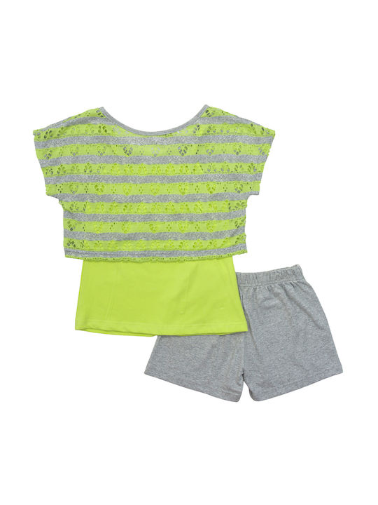 Babylon Kids Set with Shorts Summer 2pcs Green