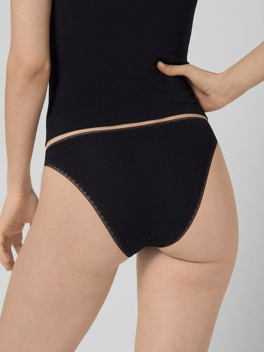 Go Mini Βαμβακερά Дамско Слип 2Pack Сиви
