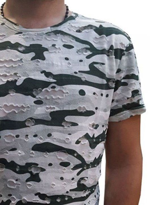 Luciano Faketti Herren T-Shirt Kurzarm Mehrfarbig