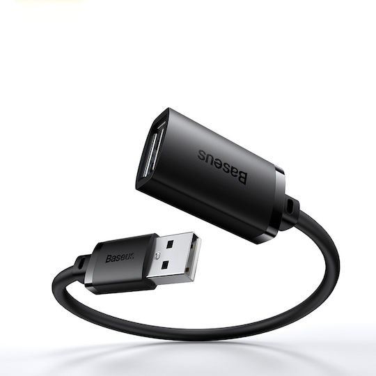 Baseus USB 2.0 Kabel USB-A-Stecker - USB-A-Buchse Schwarz 0.5m B00631100111-00