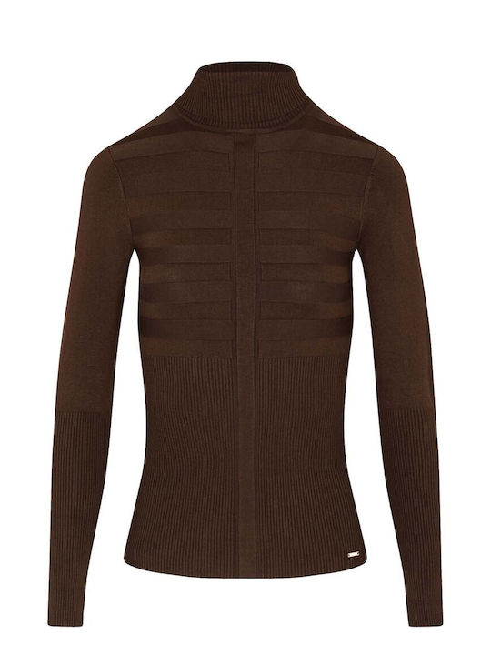 Bluza Damă Mânecă Lungă Maro