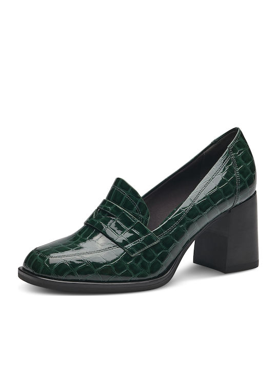 Anatomic Patent Leather Green Medium Heels