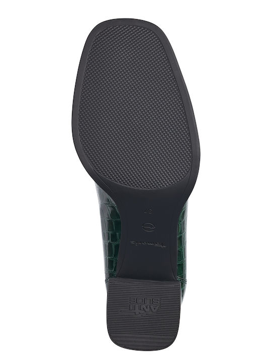 Anatomic Patent Leather Green Medium Heels