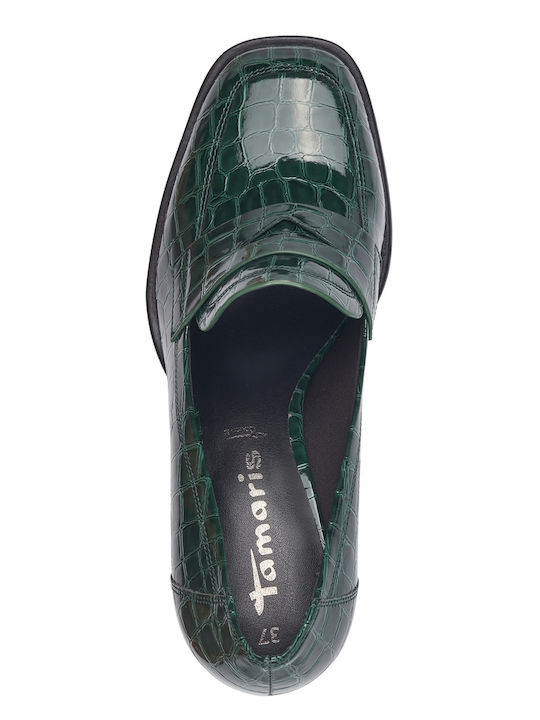 Anatomic Patent Leather Green Medium Heels