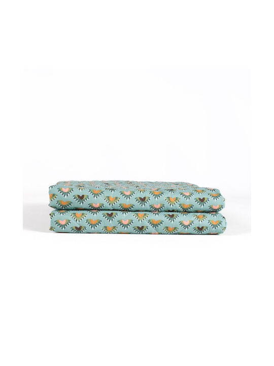 Linea Interiors Kids Quilt Single Turquoise 150x230cm