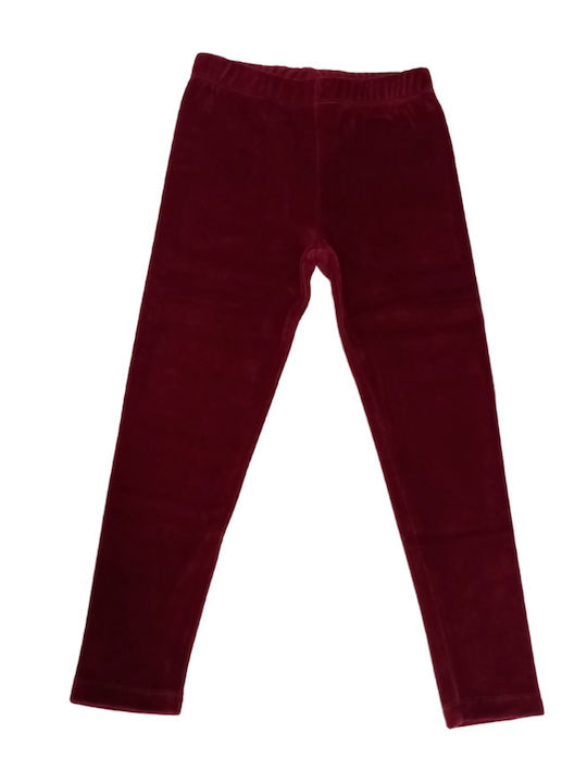 Trax Leggings pentru Copii Lung Burgundy