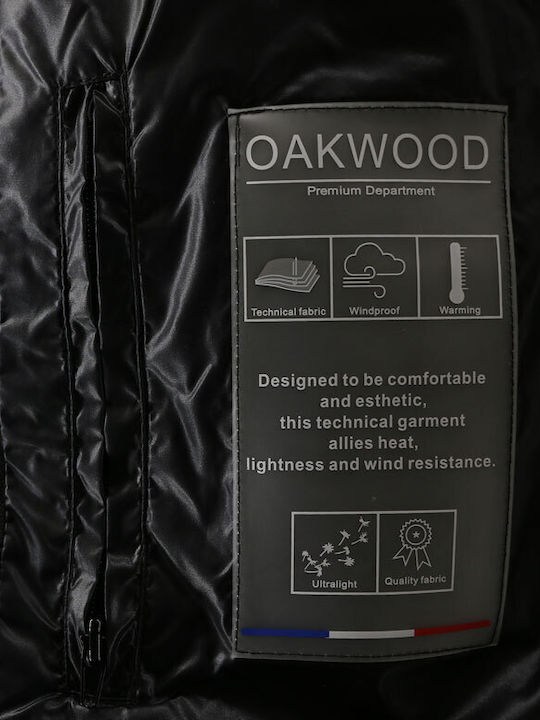 Oakwood Κοντό Γυναικείο Puffer Μπουφάν Μαύρο