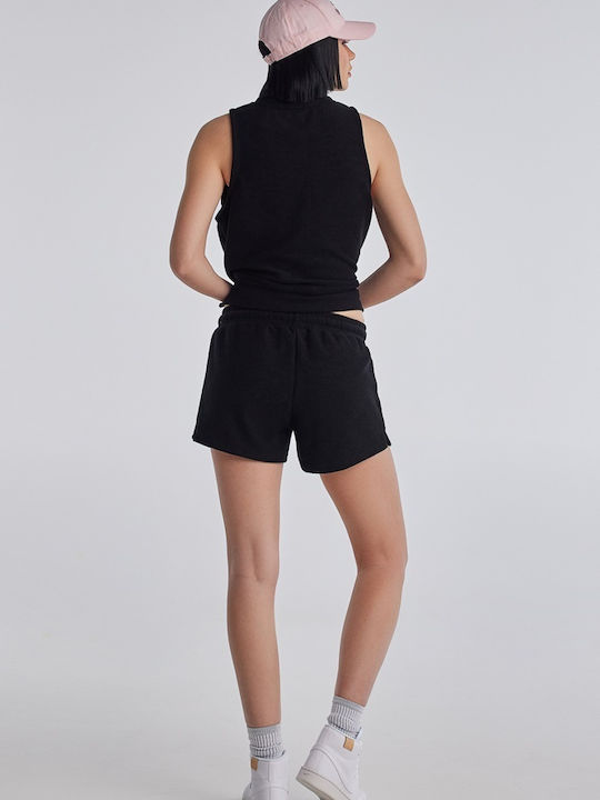 Blue Hunter Women's Terry Shorts Black